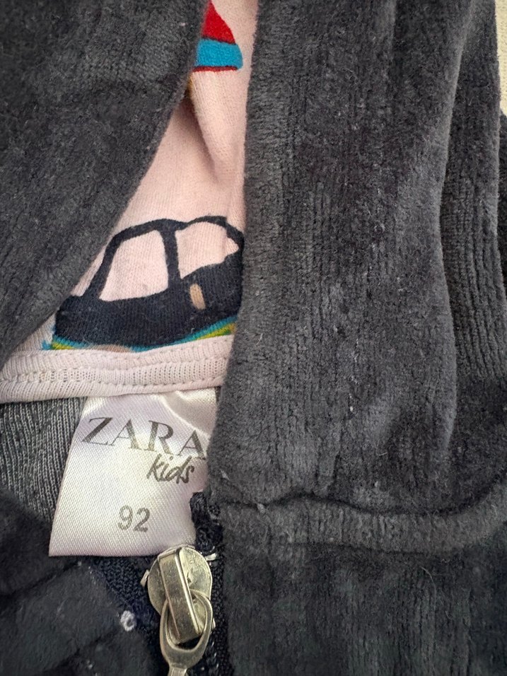 Kapüşonlu Fermuarlı Bebek Tulum Gri - Görsel 2