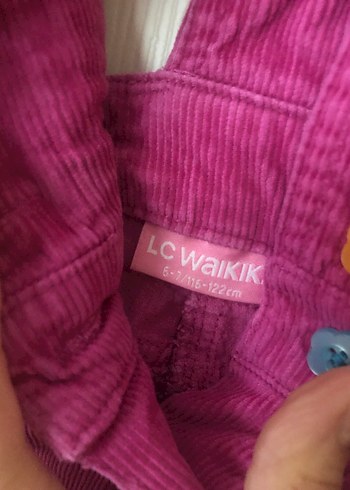 Pembe Kız Çocuk Askılı slopet Tulum lc Waikiki 6-7 yaş - Görsel 4