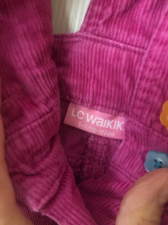 Pembe Kız Çocuk Askılı slopet Tulum lc Waikiki 6-7 yaş - Görsel 4