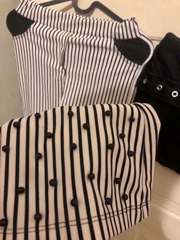 7-8 yaş kız çocuk ispanyol paça pantolon , şort etek 2li takım - Görsel 3