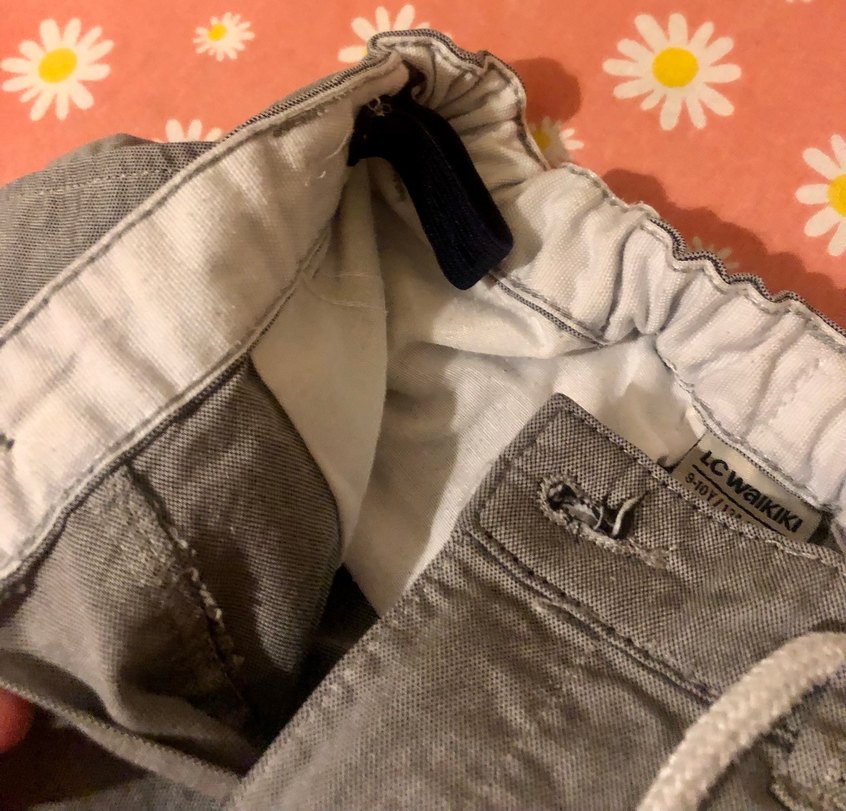 LC Waikiki marka 9-10 yaş erkek çocuk şort kapri , gömlek takım - Görsel 3