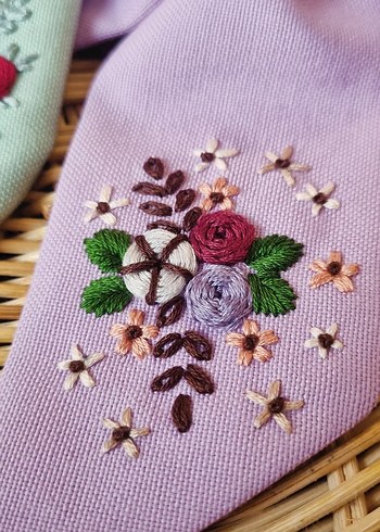 Nakışlı Pastel Renkli Fiyonk Saç Aksesuarları - Görsel 3