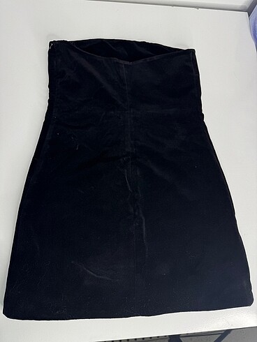 xs Beden Zara Siyah Kadife Mini Elbise ? XS Beden