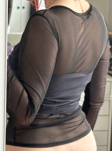 Zara Zara Tül Bluz