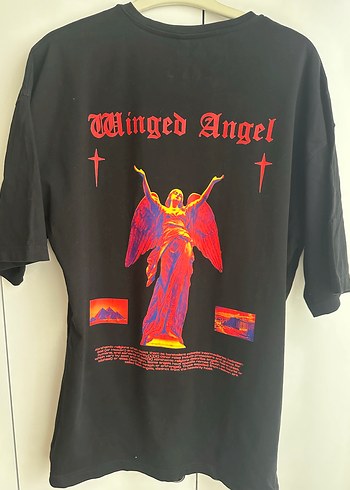 m Beden Siyah Oversize Tshirt