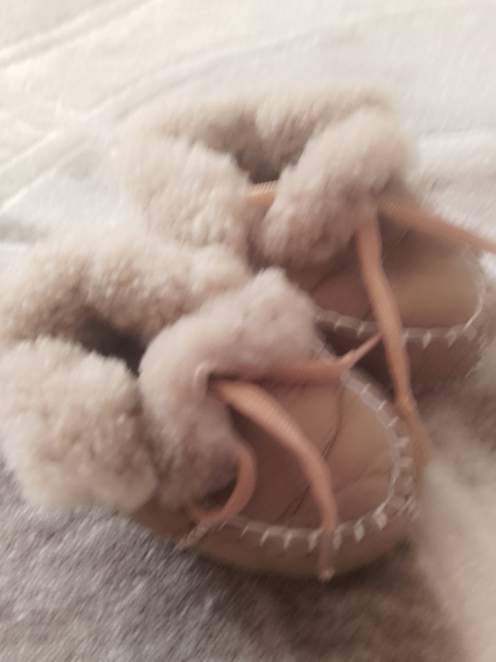 Bej Kürklü Erkek Çocuk Ev Terliği - Görsel 2