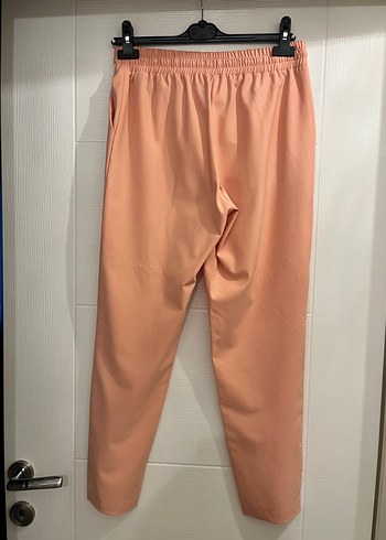 s Beden pembe Renk Pembe Beli Bağcıklı Kadın Pantolon