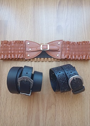 3 adet vintage kemer set