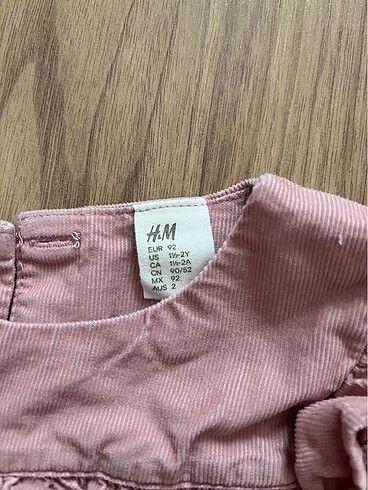18-24 Ay Beden pembe Renk H&M elbise