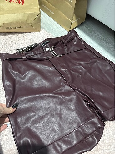 xl Beden bordo Renk Kemeri dahil