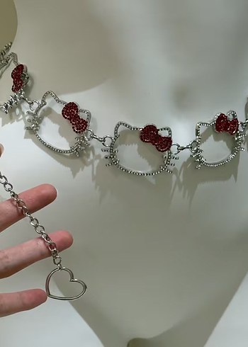 HELLO KİTTY BEL ZİNCİRİ ( TÜKENDİ ) - Görsel 3