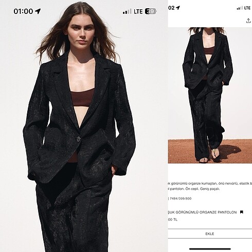 Zara pantolon