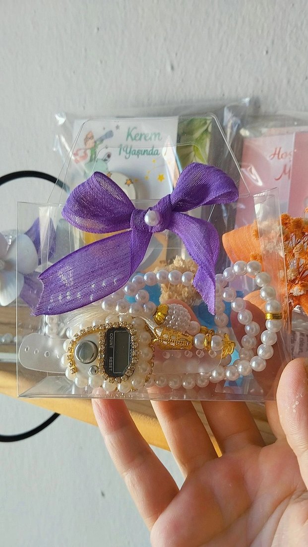 55 TL çantalı taşlı zikirmatik ve inci vavlı tesbih - Görsel 2