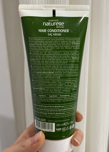 Farmasi Naturelle Zeytinyağlı Saç Kremi 200 ml