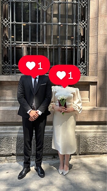 38 Beden beyaz Renk Betty & Sam söz nikah elbise