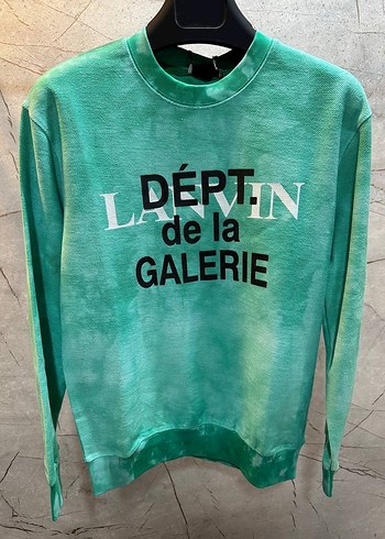Erkek Yeşil Batik Desenli Sweatshirt