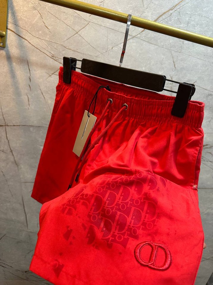 Kırmızı Mini Erkek Şort - Bel Detaylı - Görsel 2