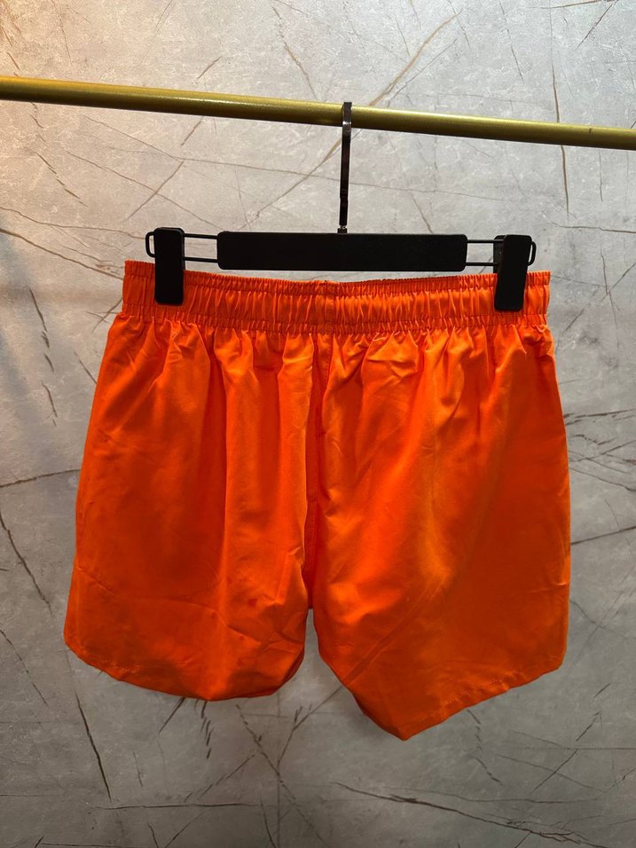 Turuncu Beli Bağcıklı Erkek Mini Şort - Görsel 3