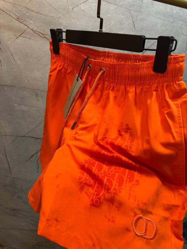 Turuncu Beli Bağcıklı Erkek Mini Şort - Görsel 2