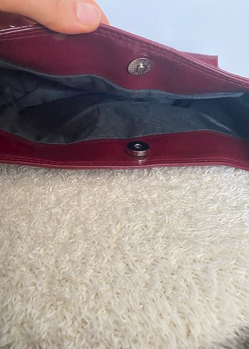 Parlak Kırmızı Deri Kadın Omuz Çantası - Görsel 3