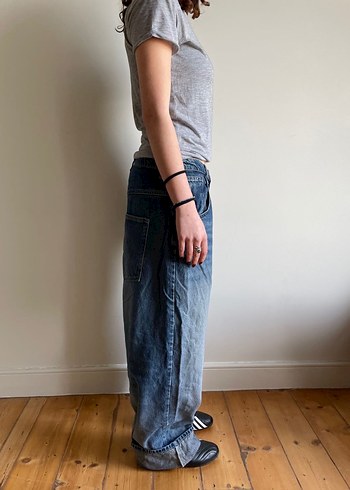 only baggy cut yk2 jean - Görsel 4