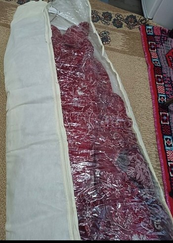 s Beden Bordo Nakışlı Dantel Detaylı Uzun Elbise