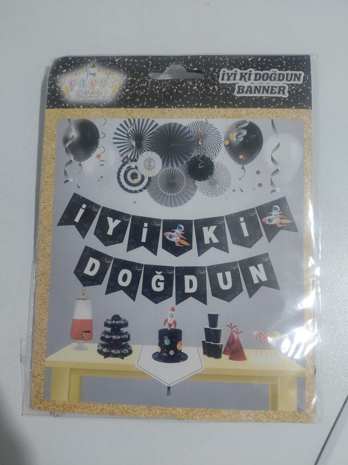 Renkli İyi Ki Doğdun Parti Süsleri - Görsel 2