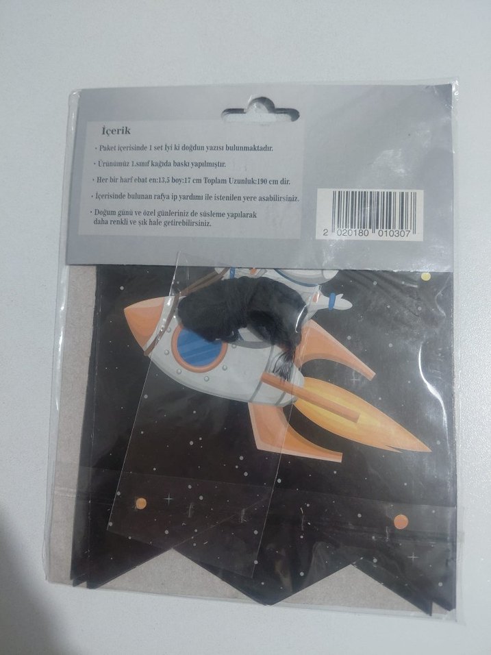 Uzay Temalı Çift Taraflı Sarkıt Tavan Süsü - Görsel 2