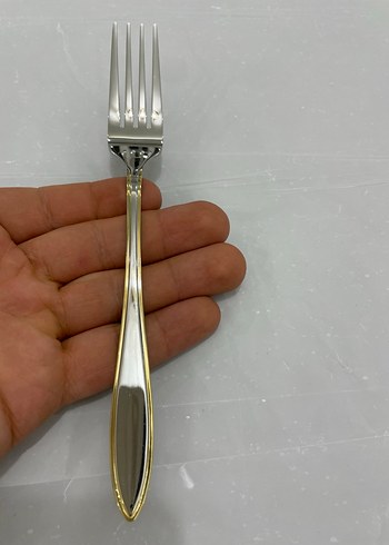 Parlak Altın Renkli Çatal ve Kaşık Seti - Görsel 9
