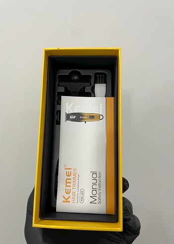 Kemei Profesyonel Siyah Saç Kesme Makinesi - Görsel 7