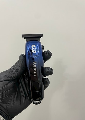 Kemei Profesyonel Siyah Saç Kesme Makinesi - Görsel 4