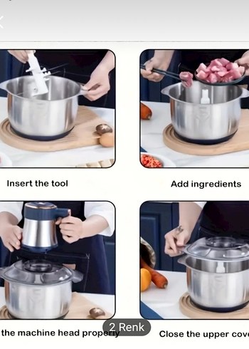 5 litrelik Yüksek Donanımlı Gri Blender doğrayıcı - Görsel 2