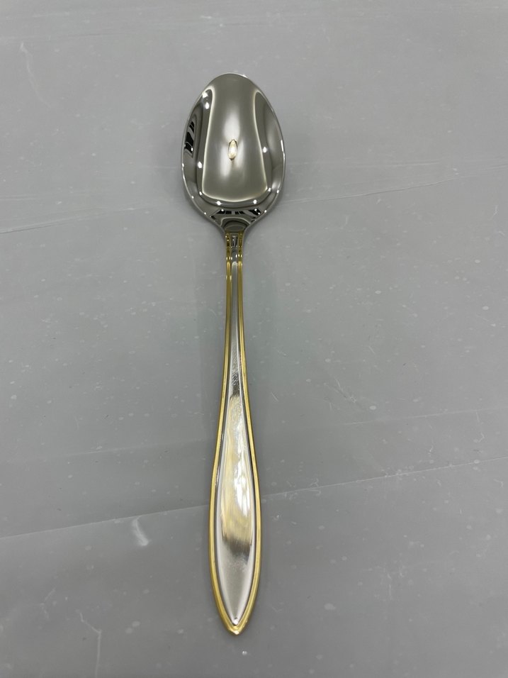 Altın Renkli Parlak Kaşık ve Çatal Seti - Görsel 4