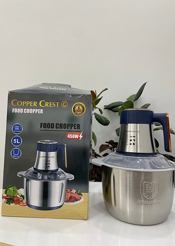 Copper Crest 450W Gıda Doğrayıcı 5L Kapasiteli