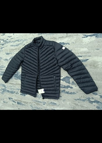 Siyah Fermuarlı Erkek Mont - Görsel 4