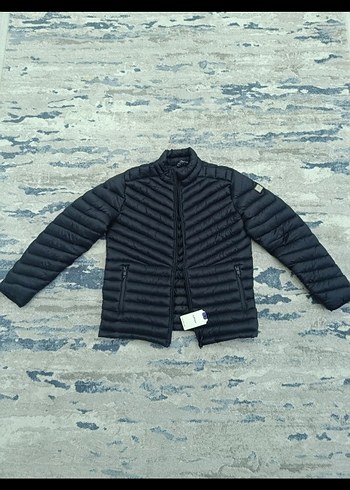 Siyah Fermuarlı Erkek Mont - Görsel 3