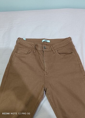 m Beden kahverengi Renk Mavi jeans pantolon