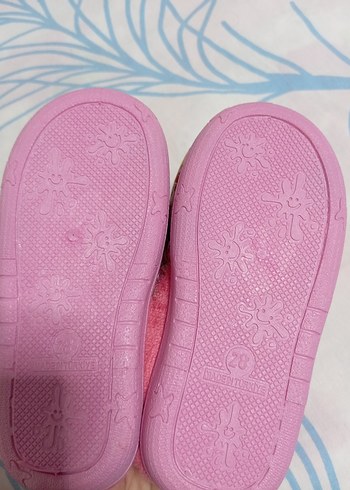 Renkli Kız Çocuk Sıcak Peluş Terlik - Görsel 4