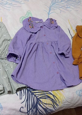 LC Waikiki Nakışlı Bohem Kız Elbisesi