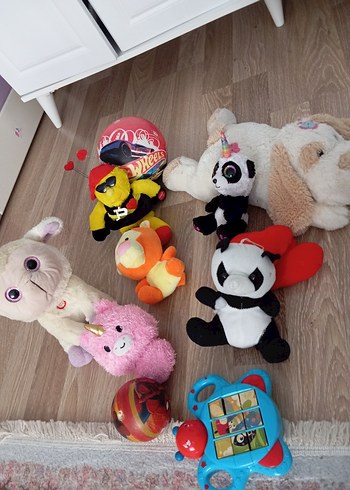 Renkli Peluş Oyuncak Seti