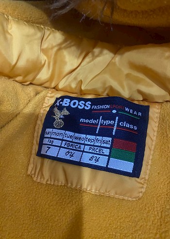 Sarı Kürklü Erkek Çocuk Mont - Görsel 3