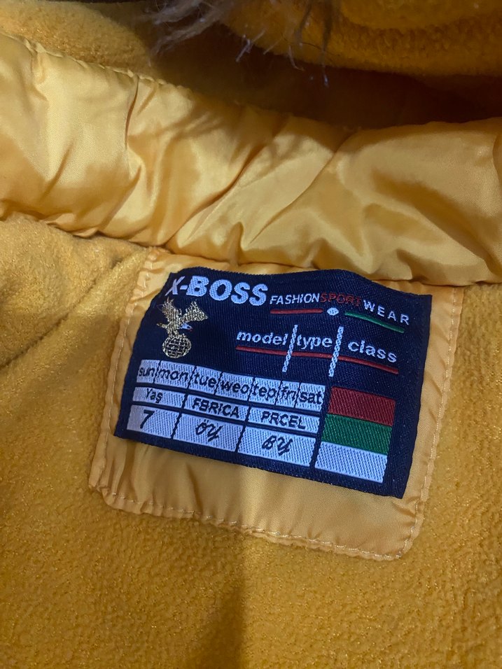 Sarı Kürklü Erkek Çocuk Mont - Görsel 3