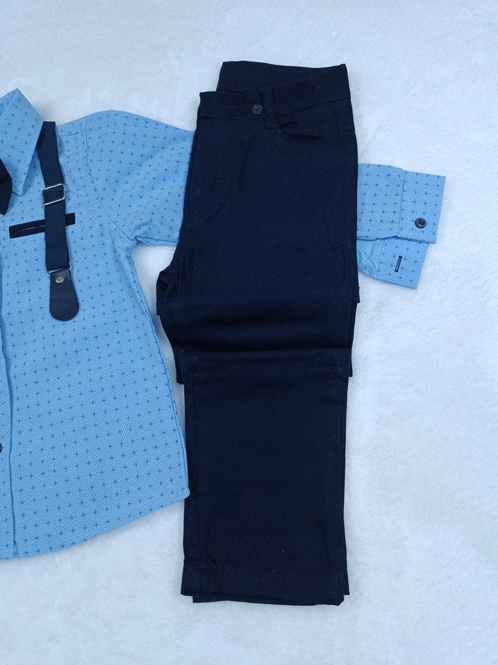 Erkek Çocuk Damatlık / Takım Elbise Görünümlü Set - Görsel 2