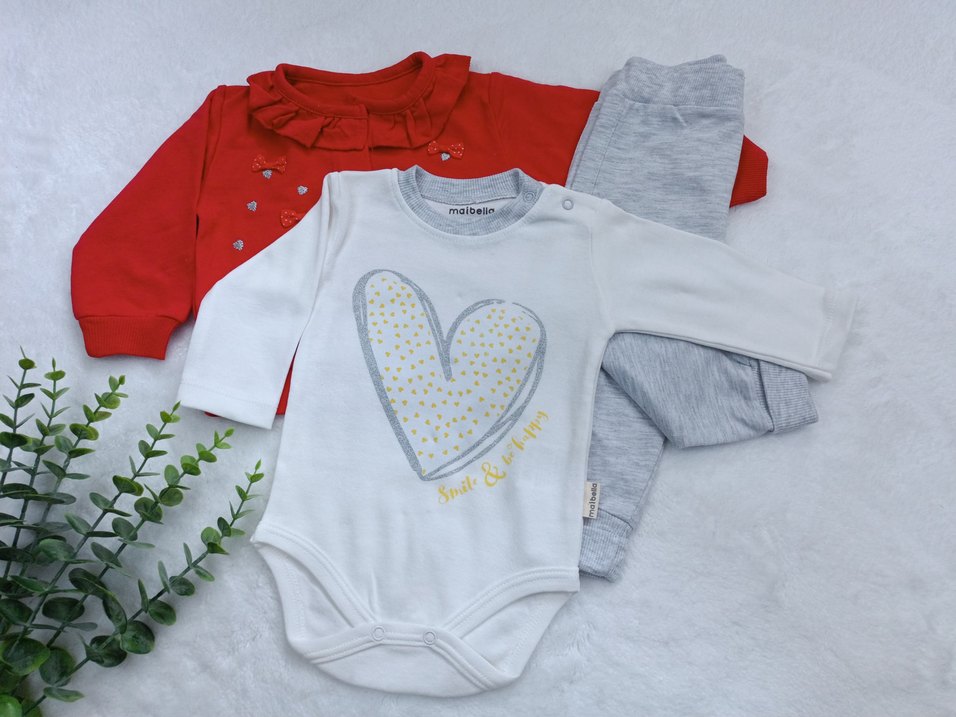 Kız Bebek 3lü Takım  0/12 Ay  Sıfır - Görsel 2