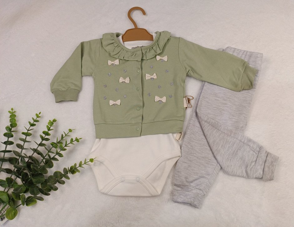 3lü Bebek Takımı  0-12 Ay - Görsel 3