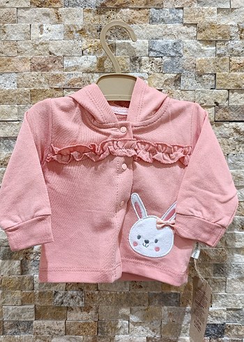 %100 Pamuk Tavşan Nakışlı 3lü Takım(012 Ay)  Yeni &Etiketli - Görsel 5