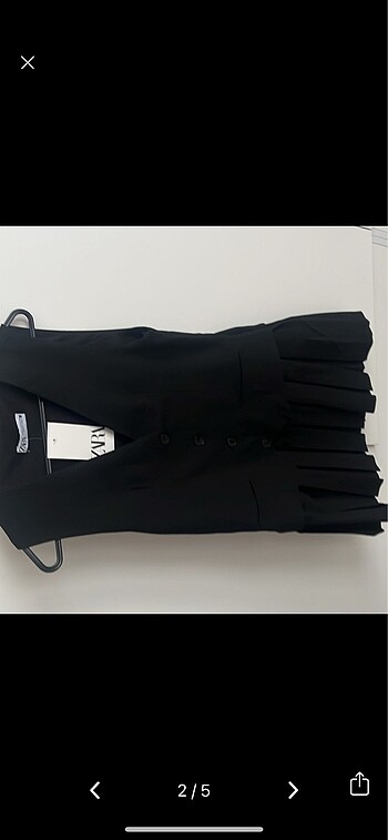 Zara Orjinal ZARA PİLELİ ELBİSE
