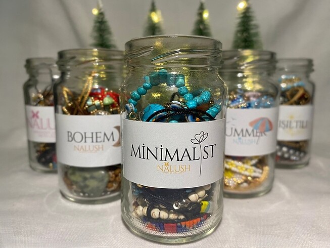 Nalush Gizemli Takı Kavanozu - Minimalist(Büyük)
