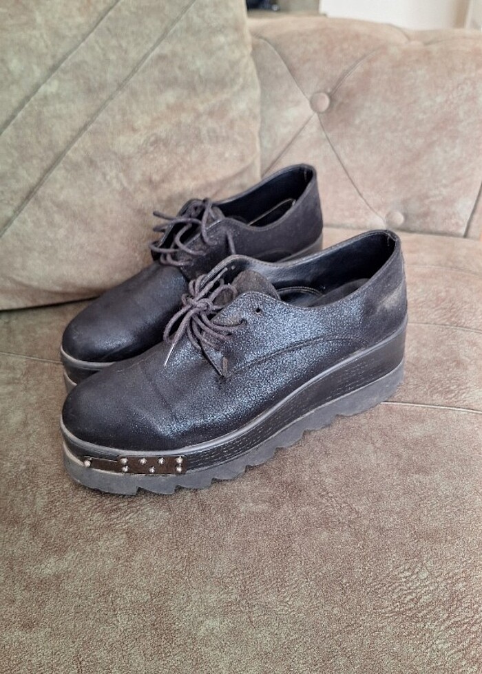 Kalın taban ayakkabı - Görsel 3