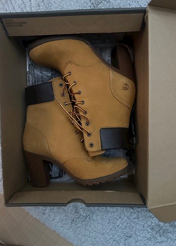 TİMBERLAND CAMEL RENGİ j Süet Kadın Dolgu Topuk Bot - Görsel 5